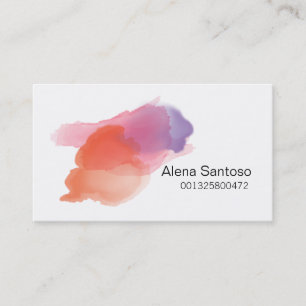 Makeup Artist - Vattenfärg Visitkort