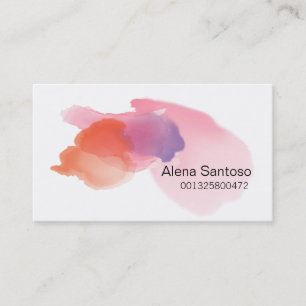 Makeup Artist - Vattenfärg Visitkort