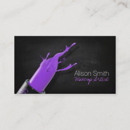 Makeup Artist / Violet Lipstick Visitkort