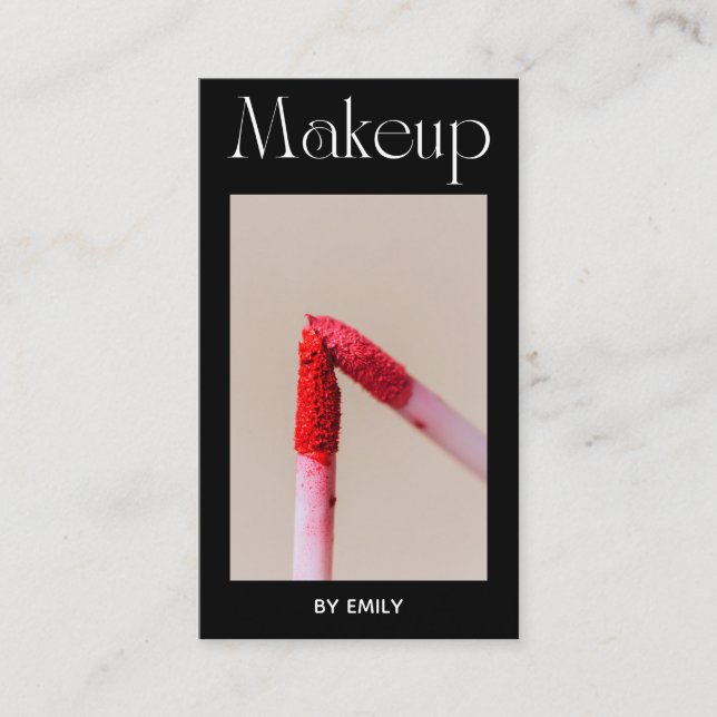 Makeup Artist Visitkort (Framsida)