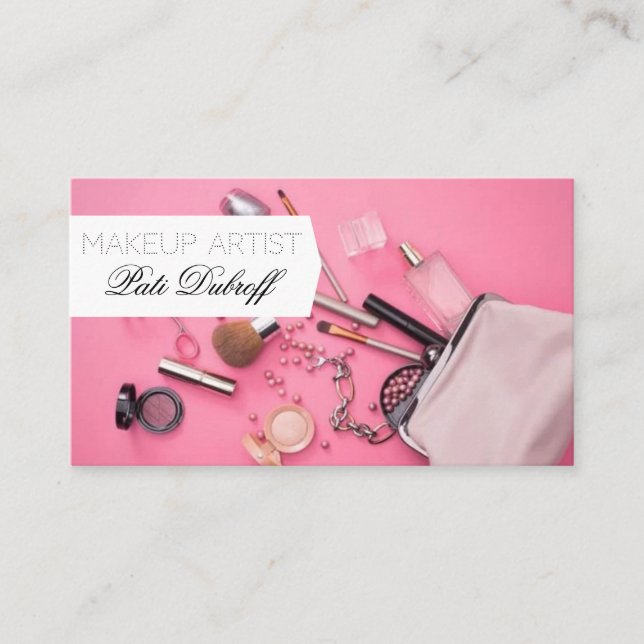 Makeup Artist Visitkort (Framsida)