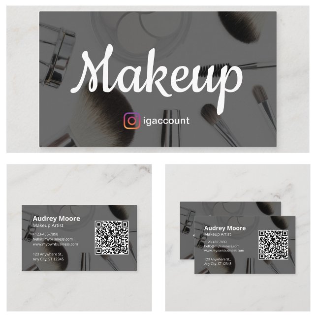 Makeup Artist Visitkort (Makeup Artist Business Card
)