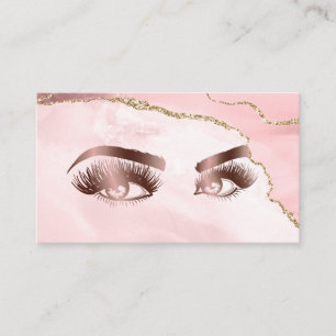 Makeup artist Wink Öga Beauty Rosa Agate Visitkort