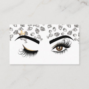 Makeup artist Wink Öga Beauty Salon Diamonds Visitkort