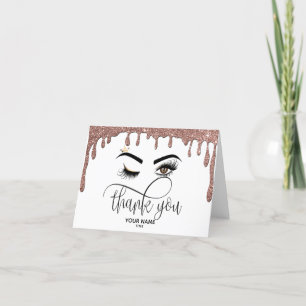 Makeup artist Wink Öga Beauty Salon Lash Extension Tack Kort