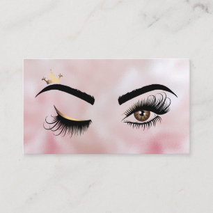 Makeup artist Wink Öga Beauty Salon Lash Extension Visitkort
