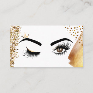Makeup artist Wink Öga Beauty Salon Lash Extension Visitkort