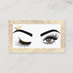 Makeup artist Wink Öga Beauty Salon Lash Extension Visitkort
