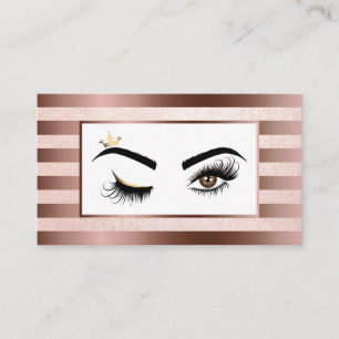 Makeup artist Wink Öga Beauty Salon Lash Extension Visitkort