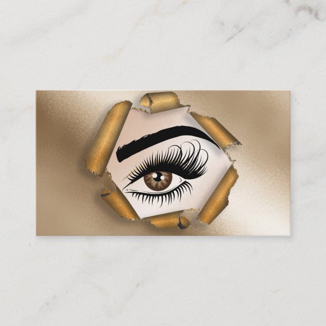 Makeup artist Wink Öga Beauty Salon Lash Extension Visitkort (Framsida)