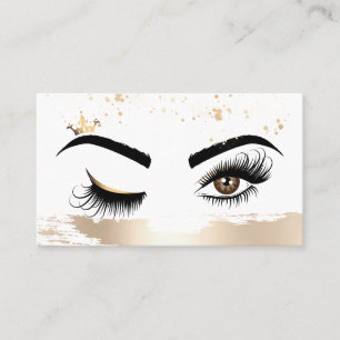 Makeup artist Wink Öga Beauty Salon Lash Extension Visitkort