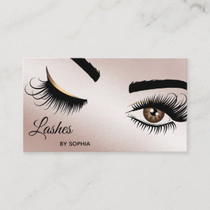 Makeup artist Wink Öga Beauty Salon Lash Extension Visitkort