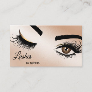 Makeup artist Wink Öga Beauty Salon Lash Extension Visitkort