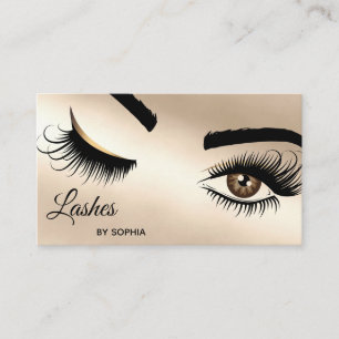 Makeup artist Wink Öga Beauty Salon Lash Extension Visitkort