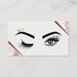 Makeup artist Wink Öga Beauty Salon Lash Extension Visitkort