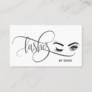 Makeup artist Wink Öga Beauty Salon Lash Extension Visitkort