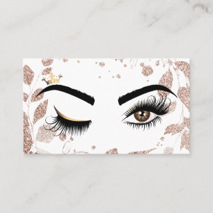 Makeup artist Wink Öga Beauty Salon Lash Extension Visitkort
