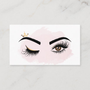 Makeup artist Wink Öga Beauty Salon Lash Extension Visitkort