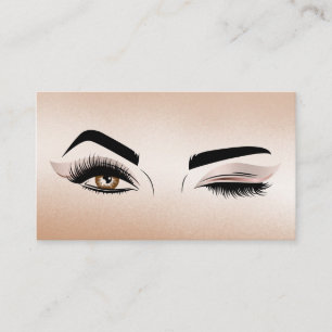 Makeup artist Wink Öga Beauty Salon Lash Extension Visitkort