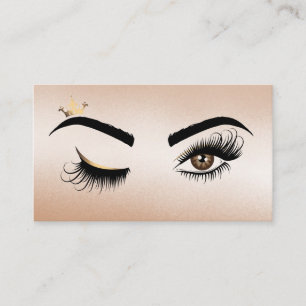 Makeup artist Wink Öga Beauty Salon Lash Extension Visitkort