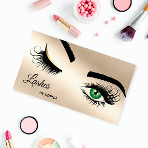 Makeup artist Wink Öga Beauty Salon Lash Extension Visitkort