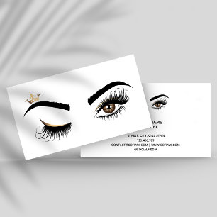 Makeup artist Wink Öga Beauty Salon Lash Extension Visitkort