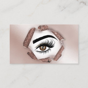 Makeup artist Wink Öga Beauty Salon Lash Extension Visitkort