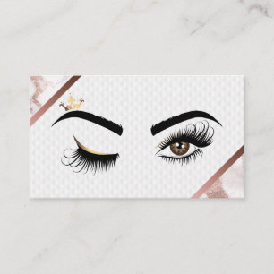 Makeup artist Wink Öga Beauty Salon Lash Extension Visitkort
