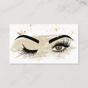 Makeup artist Wink Öga Beauty Salon Lash Extension Visitkort
