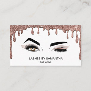 Makeup artist Wink Öga Beauty Salon Lash Extension Visitkort