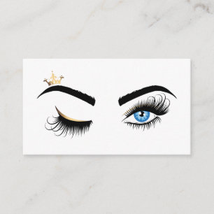 Makeup artist Wink Öga Beauty Salon Lash Extension Visitkort