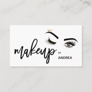 Makeup artist Wink Öga Beauty Salon Lash Extension Visitkort