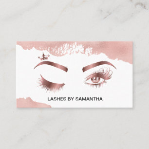 Makeup artist Wink Öga Beauty Salon Lash Extension Visitkort
