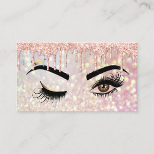 Makeup artist Wink Öga Beauty Salon Lash Extension Visitkort