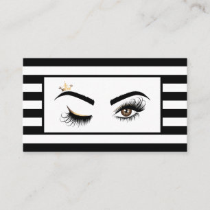 Makeup artist Wink Öga Beauty Salon Lash Extension Visitkort