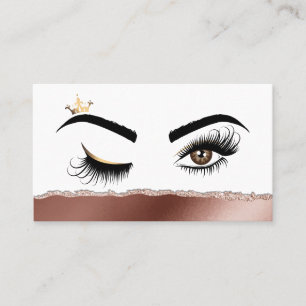 Makeup artist Wink Öga Beauty Salon Lash Extension Visitkort