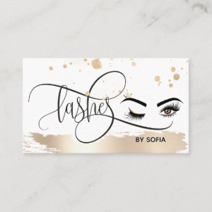 Makeup artist Wink Öga Beauty Salon Lash Extension Visitkort