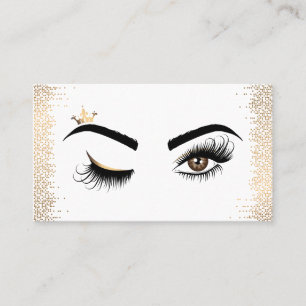 Makeup artist Wink Öga Beauty Salon Lash Extension Visitkort