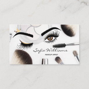 Makeup artist Wink Öga Beauty Salon Visitkort