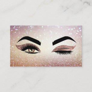 Makeup artist Wink Öga Lash Ro Guld Visitkort