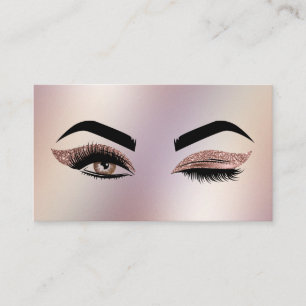 Makeup artist Wink Öga Lash Ro Guld Visitkort