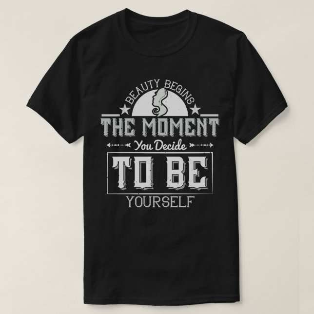Makeup Beauty börjar nu T Shirt (Design framsida)