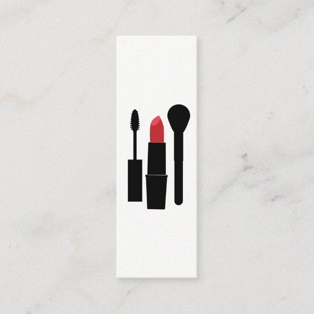 Makeup Beauty Mini Visitkort (Framsida)