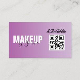 Makeup Beauty QR Code Scan to Bok Möte Visitkort