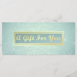 Makeup Beauty Salon Blue & Guld Gift Certificate