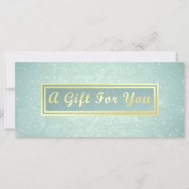 Makeup Beauty Salon Blue & Guld Gift Certificate