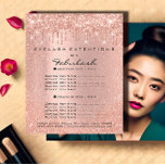 Makeup Beauty Salon Hair Ro Glitter Flyer Dricks<br><div class="desc">FlamhetK-lyxsalonsamling</div>