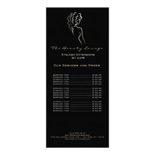 Makeup Beauty Salon Namn Black Spa Logotyp Black G Reklamkort
