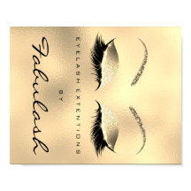 Makeup Beauty Salon Namn Guld Glitter VIP