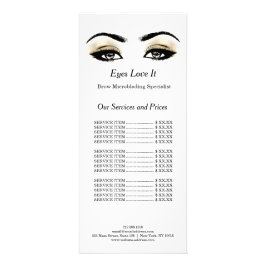 Makeup Beauty Salon Namn Microblanding Lash Reklamkort